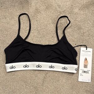 ALO Yoga Black and White Cambria Bra